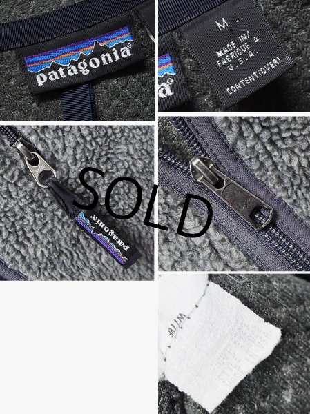 画像2: USA製【パタゴニア】patagonia【グレー】【レトロカーディガン】フリースジャケット【サイズM】  (2)