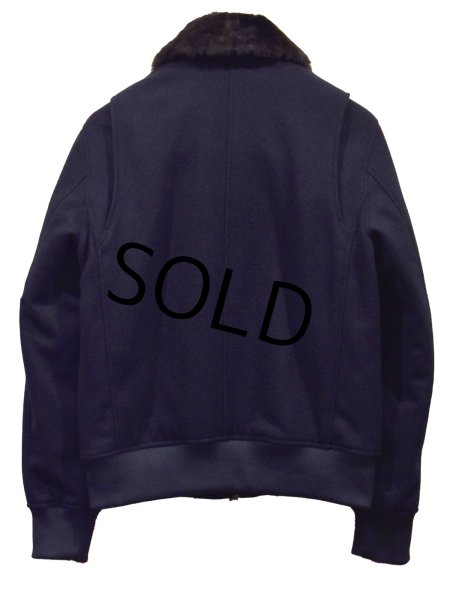 画像4: デッドストック【ブルックスブラザーズ】【Brooks Brothers】【黒×茶】【ボアカラー付き】【ジャケット】【サイズS】  (4)