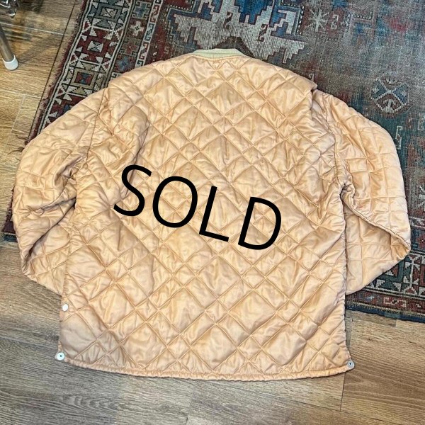 画像3: 70’s【ピンク】【ジップアップキルティングカーディガン】【サイズＬ】  (3)