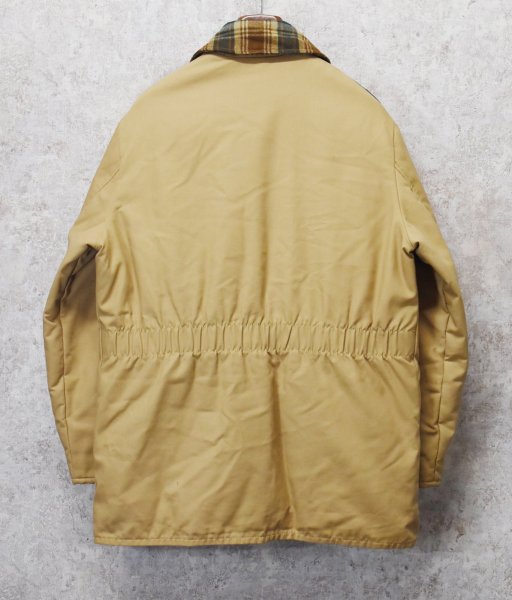 画像3: 70's〜【ビンテージ】黒タグ【Eddie Bauer】【エディーバウアー】【チェックウールxベージュ】【ジップアップ】【ダウンジャケット】  (3)