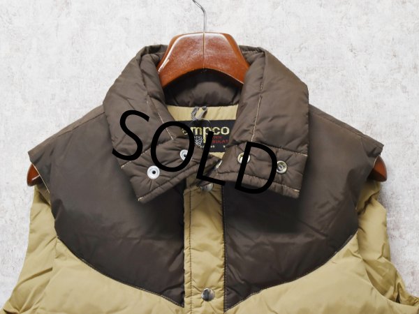 画像3: 【Tempco】【茶色×ベージュ】【ベスト】【ダウンベスト】【サイズM】  (3)