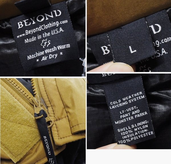 画像2: デッドストック【PCU】米軍【Beyond】ビヨンド製【LEVEL7】【モンスターパーカー】【サイズL】  (2)