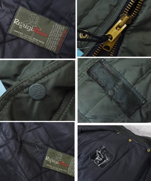 画像2: USA製【ビンテージ】【Refrigi Wear】【リフリッジウエア】【深緑】【襟ボア】ジャケット  (2)