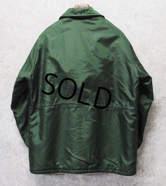 画像3:  80’s~【ビンテージ】【WESTWIND】緑【SKATE LAND HOCKEY ASSOC】ナイロン【裏ボアジャケット】【サイズXL】  (3)