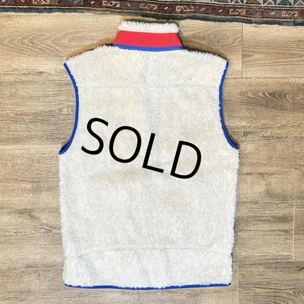 画像3: 新品未使用‼【パタゴニア】【PATAGONIA】【クラシック レトロX】【レトロパイルベスト】【白×青×赤】【フリースベスト】【サイズＭ】  (3)