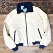 画像3: 【80's】【USA製】【Woolrich】ウールリッチ【TETON】【生成り×紺】【ジップアップブルゾン】【裏フリースブルゾン】サイズＸＬ  (3)