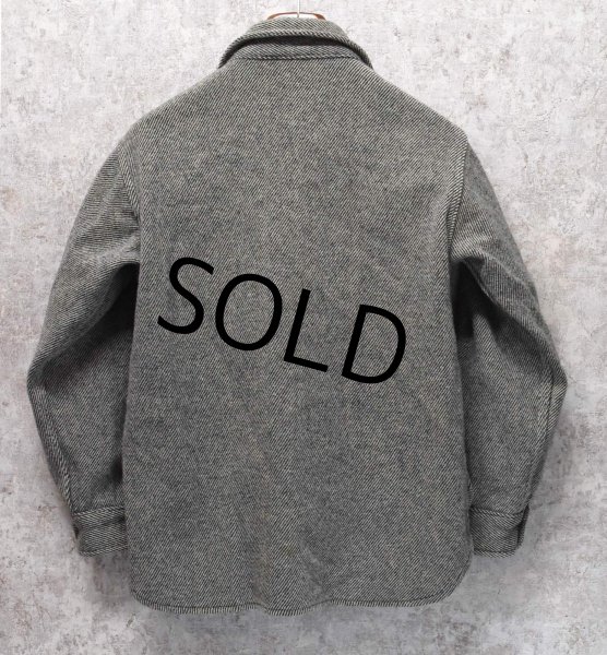 画像3: 70’s~ USA製【ビンテージ】Woolrich【ウールリッチ】【グレー】【ウールシャツ】【サイズM】  (3)