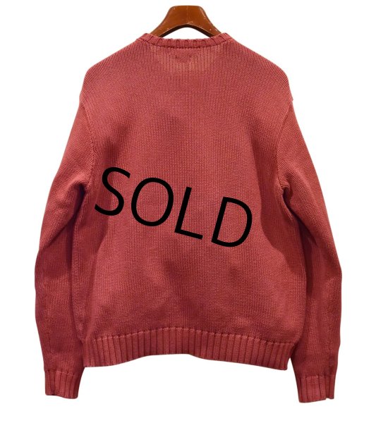 画像3: 【ラルフローレン】POLO RALPH LAUREN【赤ピンク】【コットンセーター】【サイズL】  (3)
