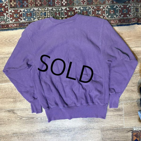 画像3: 90's【champion】ビンテージ【チャンピオン】【リバースウィーブ】【紫】【無地】【スウェット】【サイズXL】  (3)