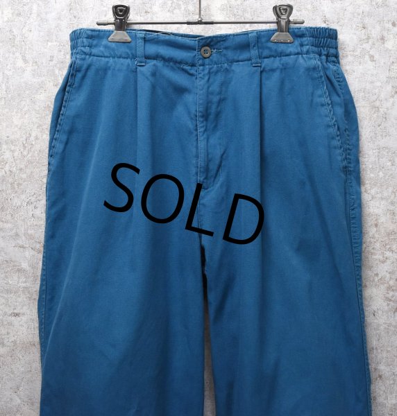 画像4: 【ビンテージ】【DOCKERS】ドッカーズ【水色】【1タック】【コットンパンツ】【32x34】  (4)
