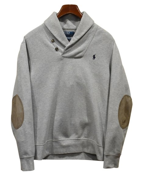 画像1: 【ラルフローレン】【POLO RALPH LAUREN】【グレー】【ショールカラースウェット】【サイズＭ】  (1)