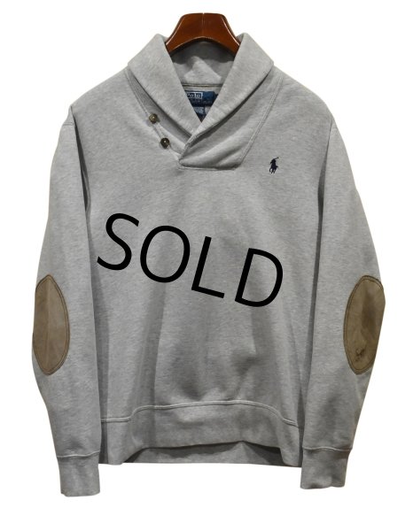 画像1: 【ラルフローレン】【POLO RALPH LAUREN】【グレー】【ショールカラースウェット】【サイズＭ】  (1)