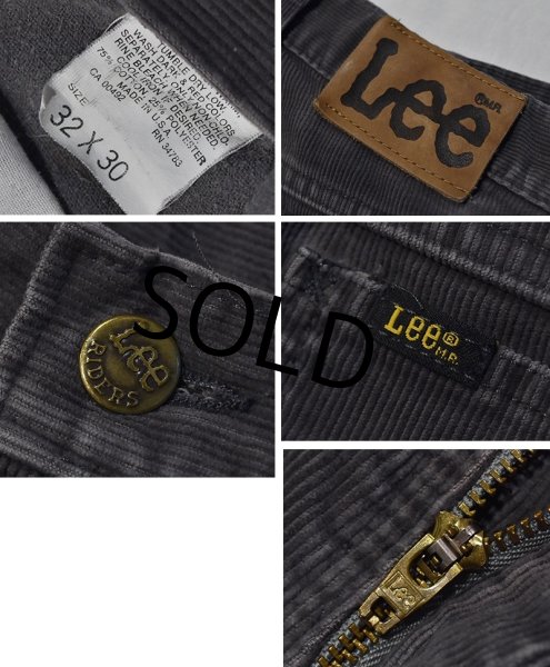 画像3: ビンテージ【USA製】【Lee】リー【チャコールグレー】ストレート【コーデュロイパンツ】【32x30】  (3)