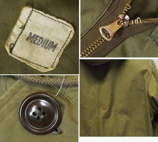 画像2: 【40's】【ビンテージ】【米軍実物】U.S.ARMY【M-45】【オーバーコートパーカー】【サイズM】  (2)