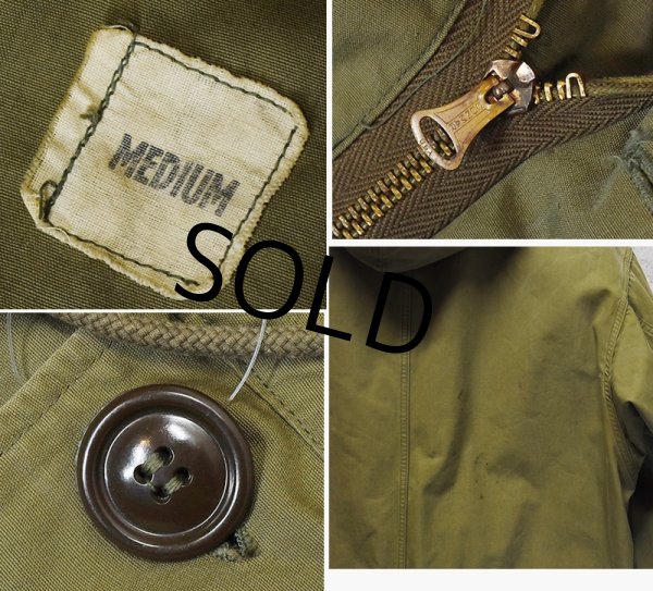 画像2: 【40's】【ビンテージ】【米軍実物】U.S.ARMY【M-45】【オーバーコートパーカー】【サイズM】  (2)