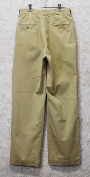 画像4: 60's【ビンテージ】U.S.ARMY【米軍実物】【チノパンツ】31×33  (4)