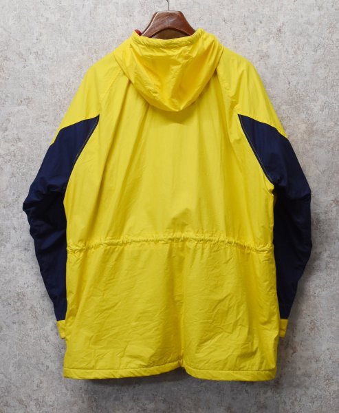 画像4: 【ビンテージ】【ラルフローレン】【POLO ralph lauren】【黄色×紺×裏地緑】【マウンテンパーカー】【サイズＬ】  (4)