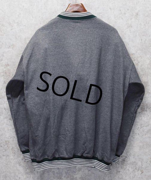 画像3: 90's デッドストック 【USA製】【FAMOUS】【グレー×リブ緑ライン】リブボーダー【スウェット】【サイズXＬ】  (3)