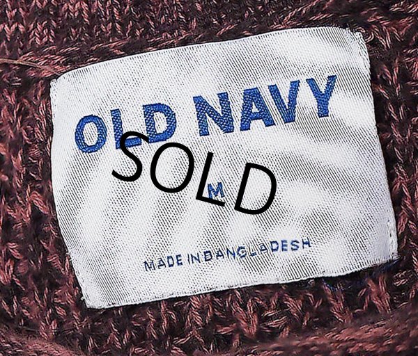 画像2: 【ビンテージ】【OLD NAVY】【オールドネイビー】【薄あずき色】【ロールネック】【コットンセーター】【サイズM】  (2)