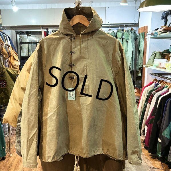 画像1: 【40's】【米軍実物】【ビンテージ】【U.S.NAVY】【フック】ウェットウェザーパーカー【レインパーカー】 【デッキパーカー】  (1)