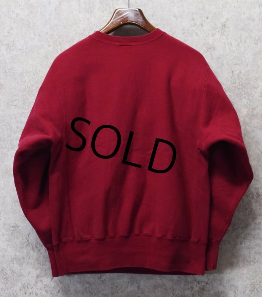画像3: 90's【USA製】ビンテージ【チャンピオン】【Champion】【リバースウィーブ】【Indiana Alumni】【カレッジスウェット】【エンジ】【サイズL】  (3)