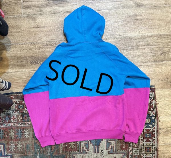 画像3: 80’ｓ【ビンテージ】マクレガー【McGREGOR】ターコイズｘピンク【切り返し】【アクリルパーカー】【サイズＭ】  (3)