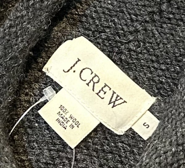 画像2: 【J.crew】【Jクルー】【黒xグレーxチャコール】【ロールネックウールセーター】【サイズS】  (2)