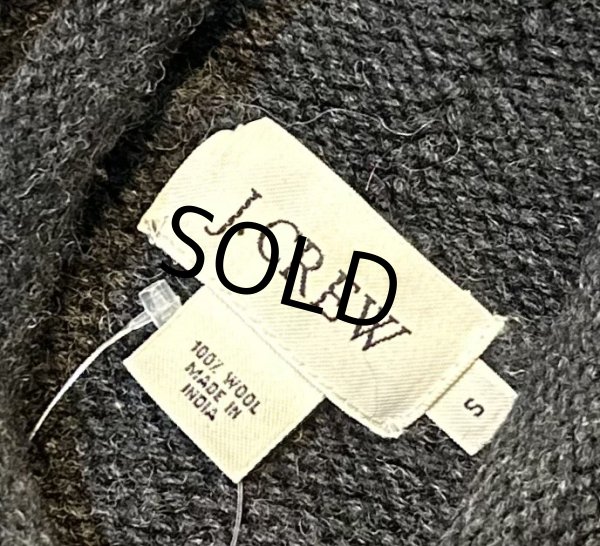 画像2: 【J.crew】【Ｊクルー】【黒ｘグレーｘチャコール】【ロールネックウールセーター】【サイズＳ】  (2)