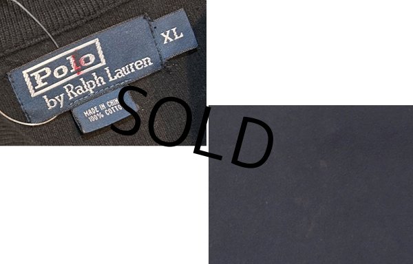画像2: 【ラルフローレン】POLO RALPH LAUREN【黒】【無地】【ハーフジップ】【コットンセーター】【サイズXL】   (2)