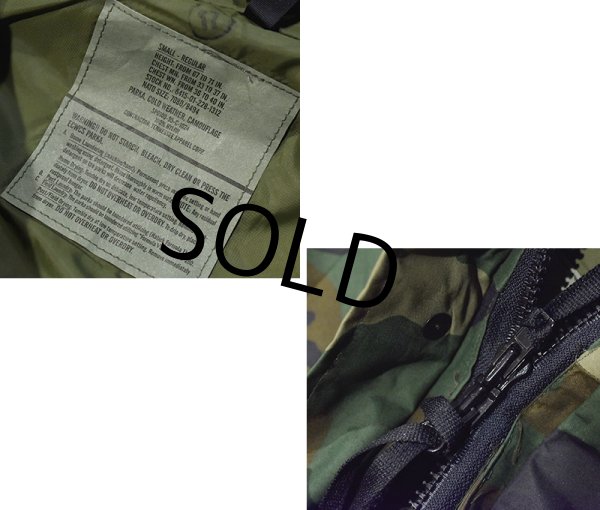 画像2: 90's~ デッドストック【ビンテージ】【米軍実物】【U.S.ARMY】【ECWCS】エクワックス 【ウッドランド】【ゴアテックスパーカー】【S-R】  (2)