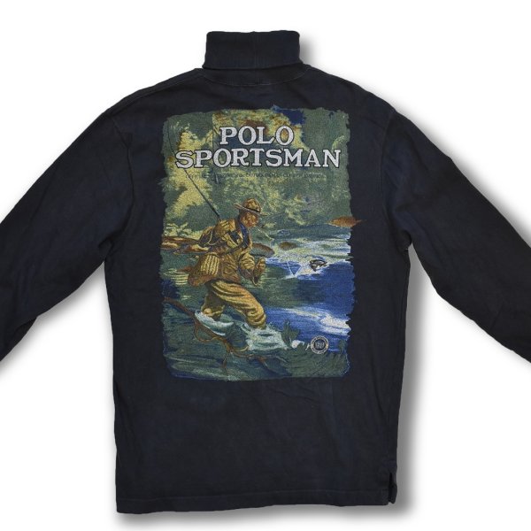 画像4: デッドストック 90's【USA製】【ポロカントリー】POLO COUNTRY【ラルフローレン】【黒】【タートルネック】【サイズS】  (4)