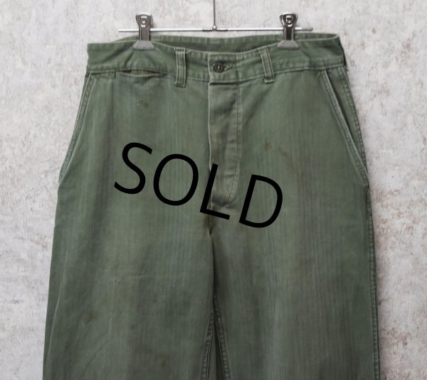 画像3: 50's【ビンテージ】米軍実物【USMC】【P53】【HBTパンツ】トラウザーズ【W30】   (3)