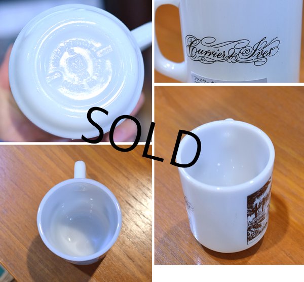 画像2: 【Fire King】【ファイヤーキング】【The Champions of the Mississippi】【マグカップ】ミルクガラス  (2)