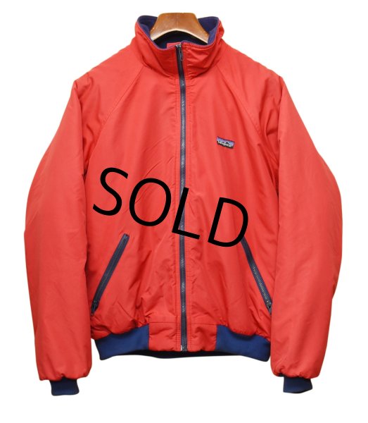 画像1: USA製【パタゴニア】patagonia ナイロン【シェルドシンチラジャケット 】【赤×青】【裏フリースブルゾン】【サイズL】  (1)