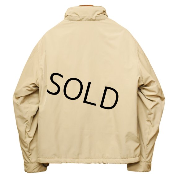 画像3: 【ポロラルフローレン】【ベージュ】【紺地フリース】【フード収納】【ブルゾン】フルジップアップジャケット【サイズL】  (3)