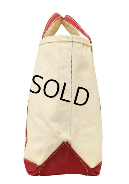 画像4: 70's【ビンテージ】L.L.bean【L.L.ビーン】【白×赤】【筆記体】【キャンバス】【トートバッグ】ビーントート  (4)