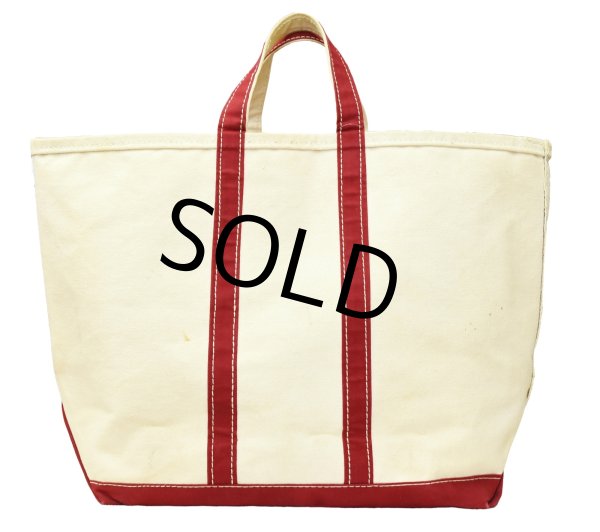画像3: 70's【ビンテージ】L.L.bean【L.L.ビーン】【白×赤】【筆記体】【キャンバス】【トートバッグ】ビーントート  (3)