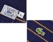 画像2: 70’ｓ〜【ビンテージ】IZOD【ラコステ】【紺×茶ｘ白】ボーダー【ロンＴ】【サイズＬ】  (2)