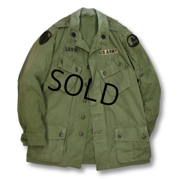 画像1: 【ビンテージ】【60's】【米軍実物】初期型 1st【ジャングルファティーグジャケット】ノンリップ【ファティーグシャツ】  (1)