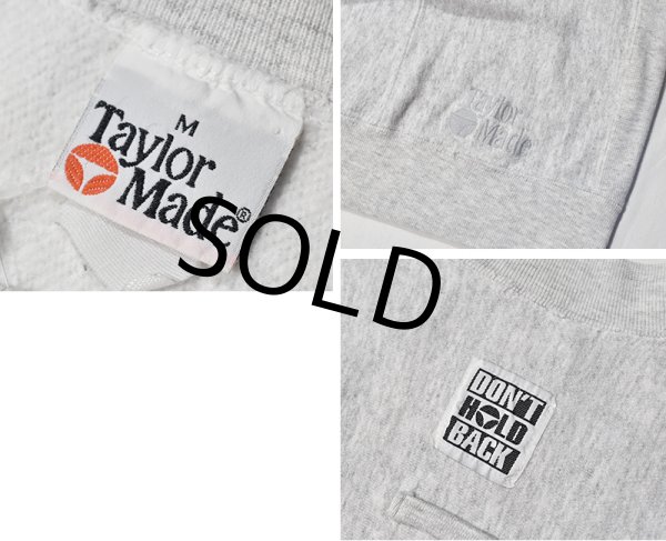 画像2: 90's~【USA製】【ビンテージ】【Taylor Made】【モックネック】【霜降りグレー】切替えスウェット【スウェット】【サイズM】  (2)
