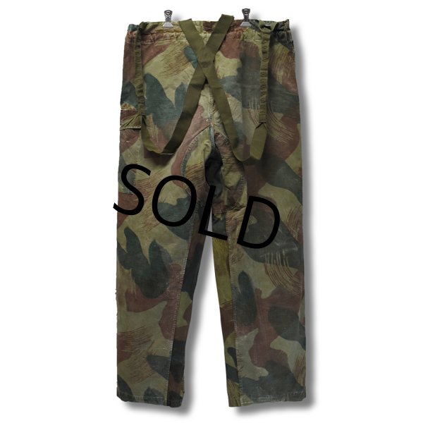 画像3: 50's【ビンテージ】ブラッシュストロークカモ【ベルギー軍】オーバーパンツ 【サイズ4】  (3)