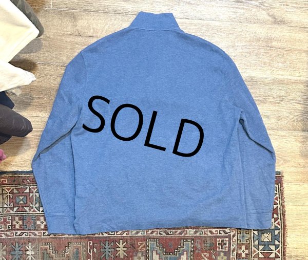 画像3: 【ラルフローレン】POLO RALPH LAUREN【ESTATE RIB】【青色】【無地】【ハーフジップ】【コットンセーター】【サイズL】   (3)