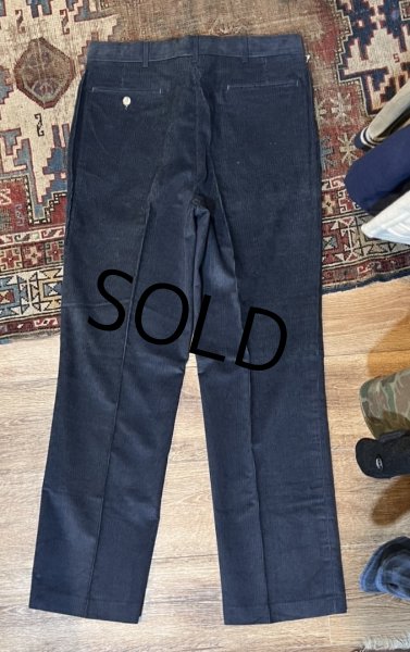 画像4: デッドストック【USA製】【HAGGAR】【ハガー】紺【コーデュロイパンツ】【コーデュロイスラックス】【34x32】  (4)