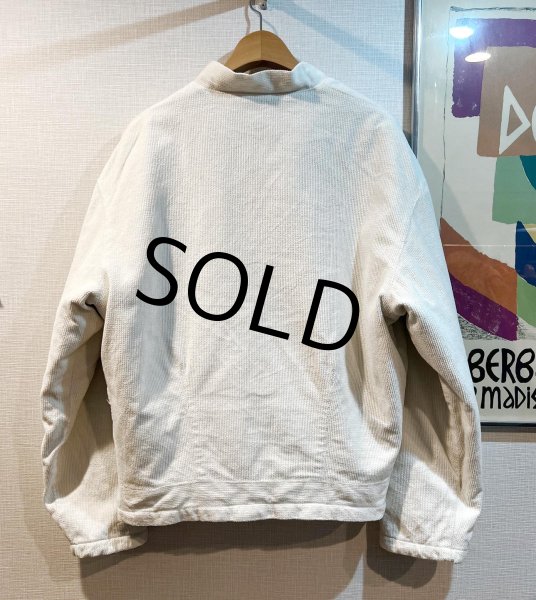 画像3: 【GUESS JEANS】【ゲスジーンズ】【ビンテージ】【中綿入り】【白】【スタンドカラー】【コーデュロイブルゾン】【サイズL】  (3)