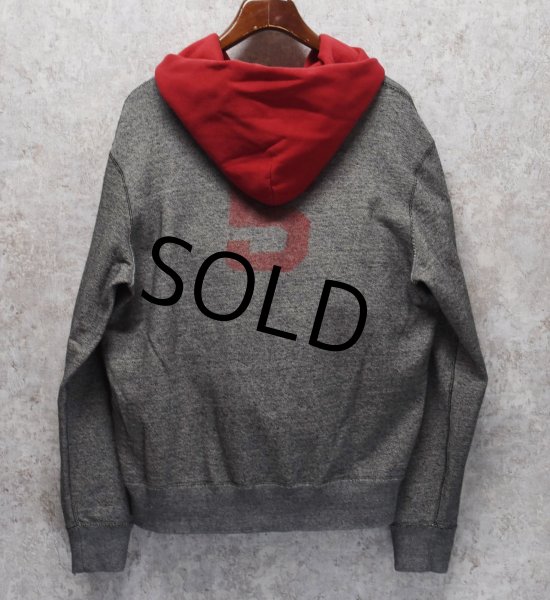 画像3: 90’s【ラルフローレン】67th RL【バックプリント付き】【グレーx赤】【パーカー】【サイズXL】  (3)