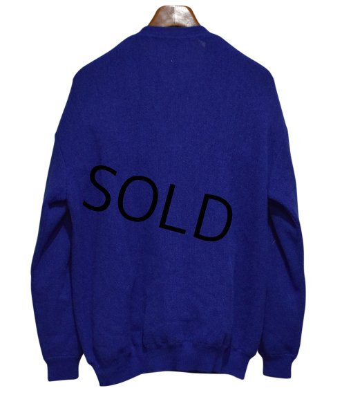 画像3: デッドストック【ビンテージ】【ALPACA GOLF】 アルパカゴルフ【青】【アルパカ】【Vネックセーター】サイズXL  (3)