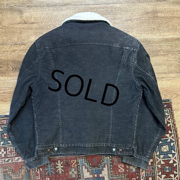 画像3: 【70s~】【USA製】ビンテージ【Levis】リーバイス BIG-E【黒】ビッグＥ 裏ボア付き【コーデュロイジャケット】ボアジャン【US40】  (3)