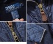 画像2: 【ラルフローレン】【POLO ralph lauren】【ネイビー】中綿入り【キルティングジャケット】【サイズＭ】  (2)
