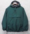 画像1: オールド【J-crew】ジェイクルー 【緑】【裏フリース】【アノラックパーカー】【サイズXL】  (1)