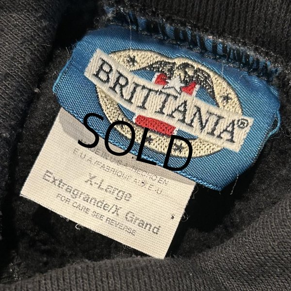 画像2: 【ビンテージ】USA製【BRITANIA】ブリタニア【黒】無地【タートルネックスウェット】【サイズXL】  (2)